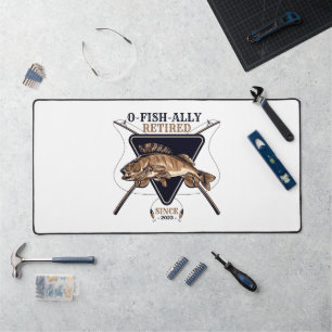 Personalized Ofishally Retired Funny Retirement Desk Mat
