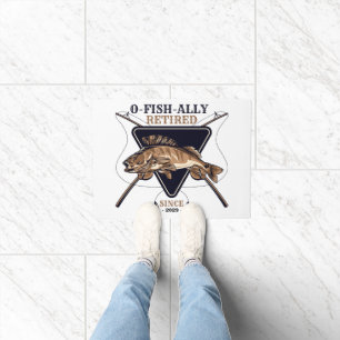 Personalized Ofishally Retired Funny Retirement Doormat