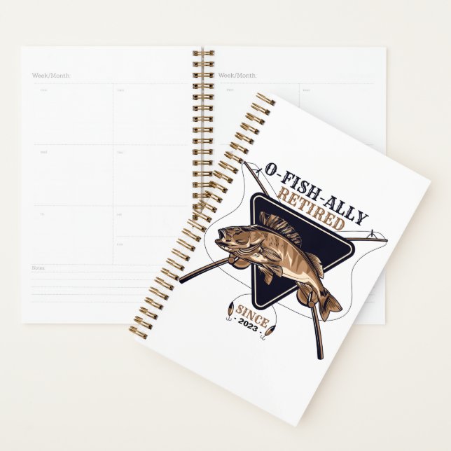Personalized Ofishally Retired Funny Retirement Planner (Display)