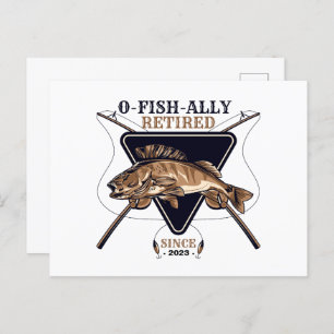 Personalized Ofishally Retired Funny Retirement Postcard