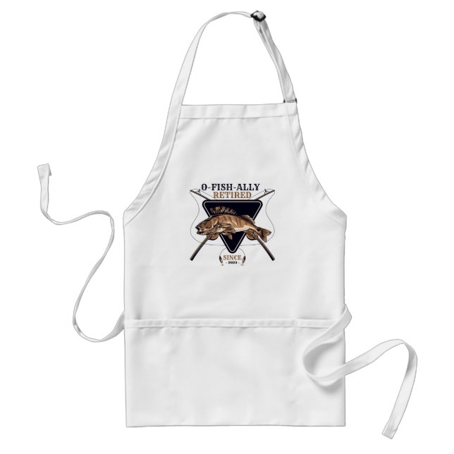 Personalized Ofishally Retired Funny Retirement Standard Apron (Front)