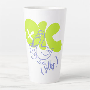 Personalized OK Silly Goose Mug, Sarcastic Coffee Latte Mug