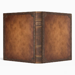 Personalized Old Book 3-Ring Binder