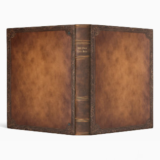 Personalized Old Book 3-Ring Binder