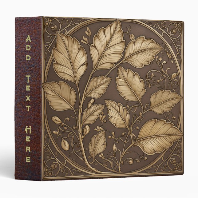 Personalized Old Book 3-Ring Binder (Front/Spine)