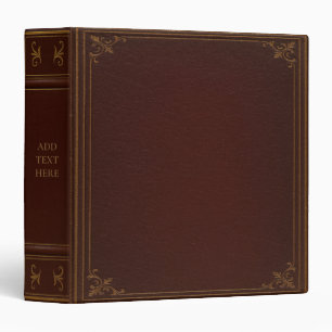 Personalized Old Book 3-Ring Binder
