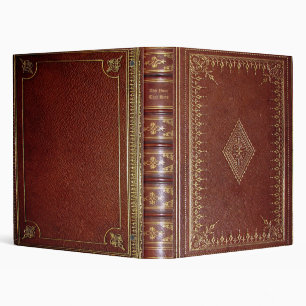 Personalized Old Book 3-Ring Binder