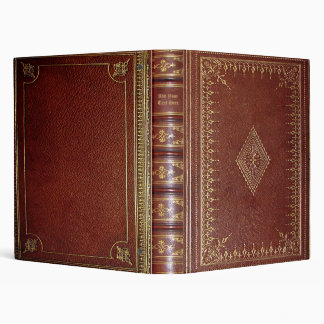 Personalized Old Book 3-Ring Binder
