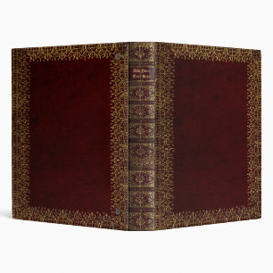 Personalized Old Book 3-Ring Binder