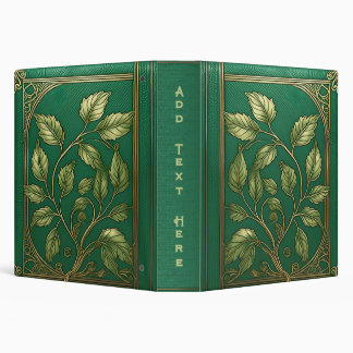 Personalized Old Book 3-Ring Binder