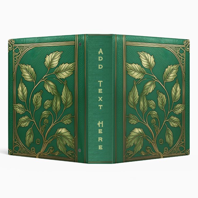 Personalized Old Book 3-Ring Binder (Background)