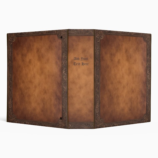 Personalized Old Book 3-Ring Binder (Background)