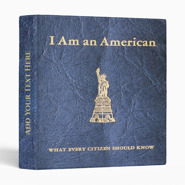 Personalized Old Book 3-Ring Binder (Front/Spine)