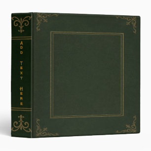 Personalized Old Book 3-Ring Binder