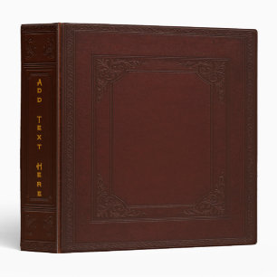 Personalized Old Book 3-Ring Binder