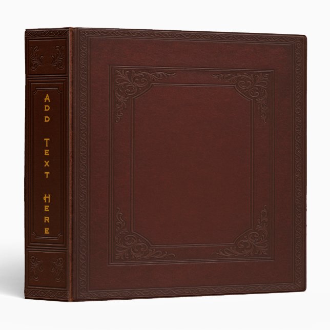 Personalized Old Book 3-Ring Binder (Front/Spine)