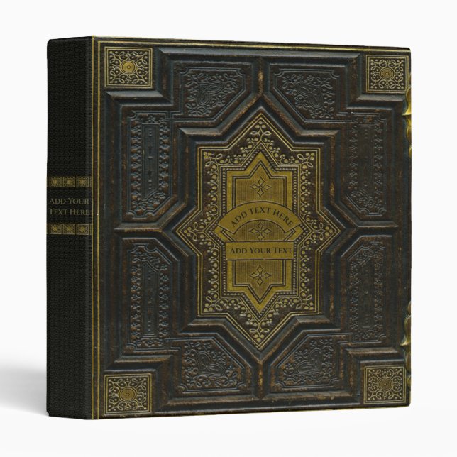 Personalized Old Book 3-Ring Binder (Front/Spine)