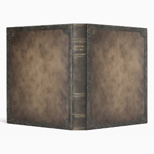 Personalized Old Book 3-Ring Binder