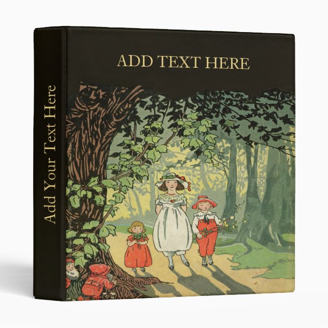 Personalized Old Children's Book 3-Ring Binder (Front/Spine)