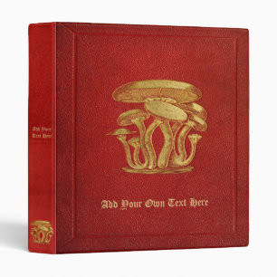 Personalized Old Musrooms Book 3-Ring Binder