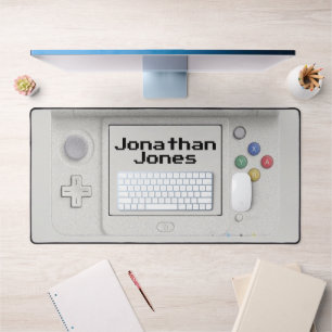 Personalized Old School Handheld Electronic Game  Desk Mat