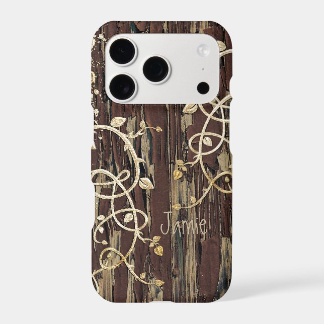 Personalized Old Wood Country Chic  (Back)
