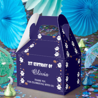 Personalized Olivia’s 1st Birthday Ghost Favour Bo Favor Box