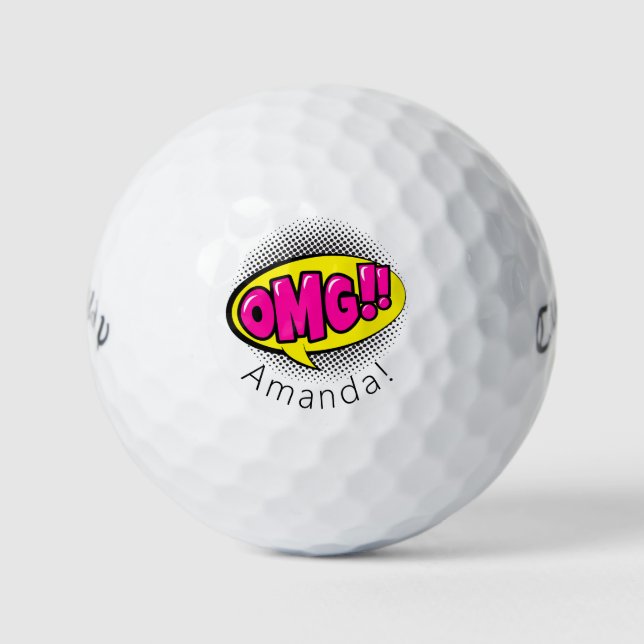 Personalized OMG Callaway Warbird Golf Ball (Front)
