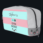 Personalized On Gym Mode Fun Cute Chic Dopp Kit<br><div class="desc">🎒💖 Create a Gym Mode Chic Dopp Kit, adding a name for personalization. 👜💖 Perfect for toiletries, gym essentials, or travel, it’s chic and functional. 🌸✨ Type the name before checkout to make it unique. 🎁 #GymDoppKit #CuteWorkoutGear #FitnessGift @ActiveMoms @TravelFans @GiftSeekers 👉 Customize your dopp kit today and spread the...</div>