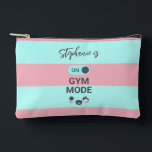 Personalized On Gym Mode Pink Blue Accessory Pouch<br><div class="desc">🎒💖 Create a Gym Mode Pink Blue Pouch, adding a name for a unique vibe. 🎀💖 Perfect for makeup, gym gear, or travel accessories, it’s stylish and handy. 🌸✨ Type the name before checkout to make it yours. 🎁 #GymAccessoryPouch #CuteWorkoutStyle #FitnessGift @ActiveMoms @TravelFans @GiftSeekers 👉 Customize your pouch today and...</div>