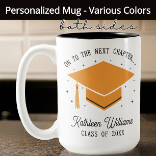 Personalized On to the Next Chapter Graduation Mug