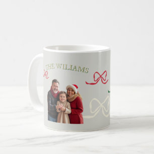 Personalized One Big Family Photo In Pastel Tones Coffee Mug
