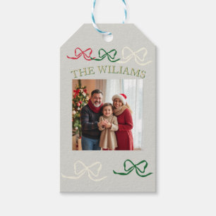 Personalized One Big Family Photo In Pastel Tones Gift Tags