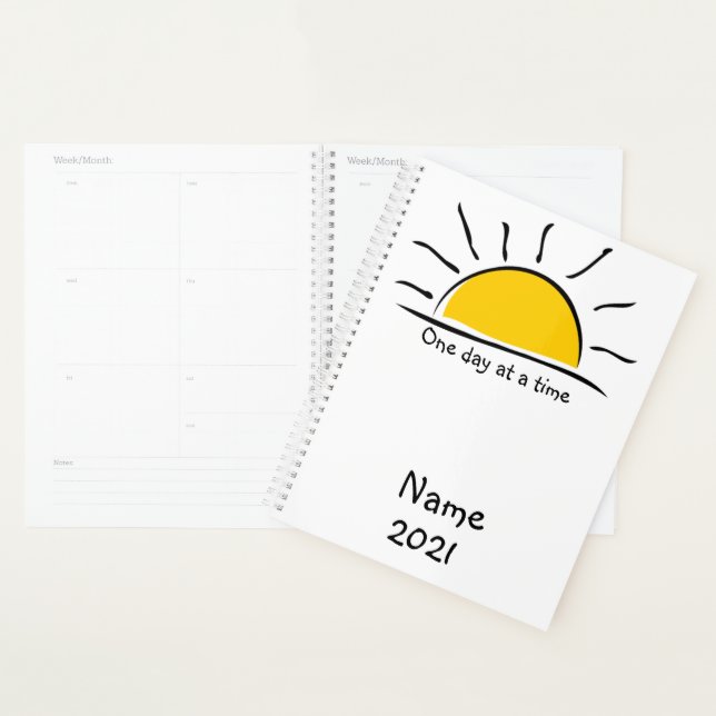 Personalized One day at a time Planner (Display)