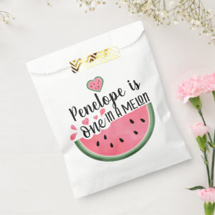Personalized One In A Melon Birthday Favour Bag