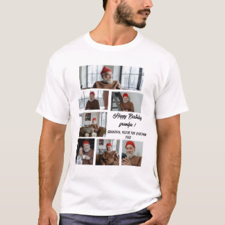 Personalized One Of A Kind Family Photo Collage T-Shirt