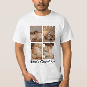 Personalized One Of A Kind Family Photo Collage T-Shirt