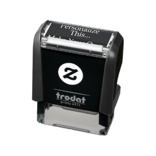 Personalized one of a kind self-inking stamp
