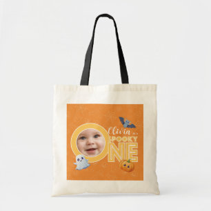 Personalized ONE Photo Tote – 1st BOO Birthday Bag