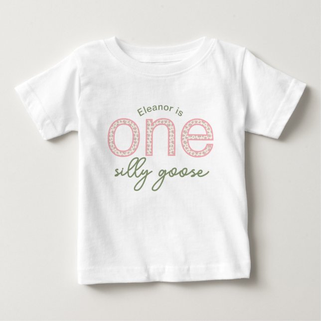 Personalized "One Silly Goose" Shirt (Front)