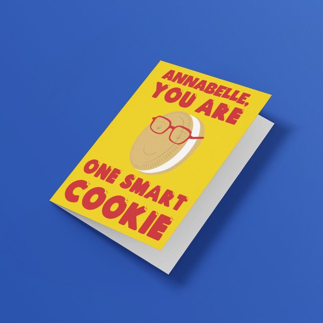 Personalized One Smart Cookie Graduation Congrats Card (Creator Uploaded)