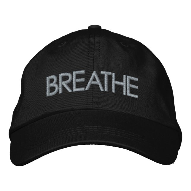 Personalized One Word Minimalist Text Embroidered Hat (Front)