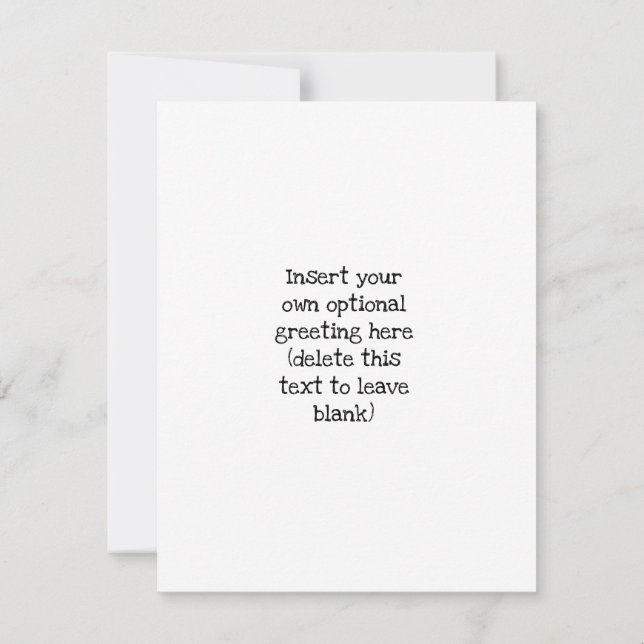 Personalized One year sober AA Anniversary Card (Back)