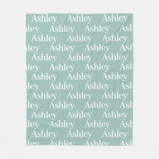 Personalized Opal Repeating Family Name Fleece Blanket