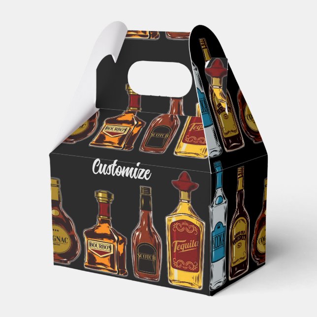 Personalized Open Bar   Favor Box (Front Side)