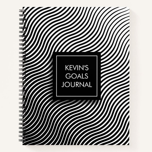 Personalized Optical Waves Notebook (Front)