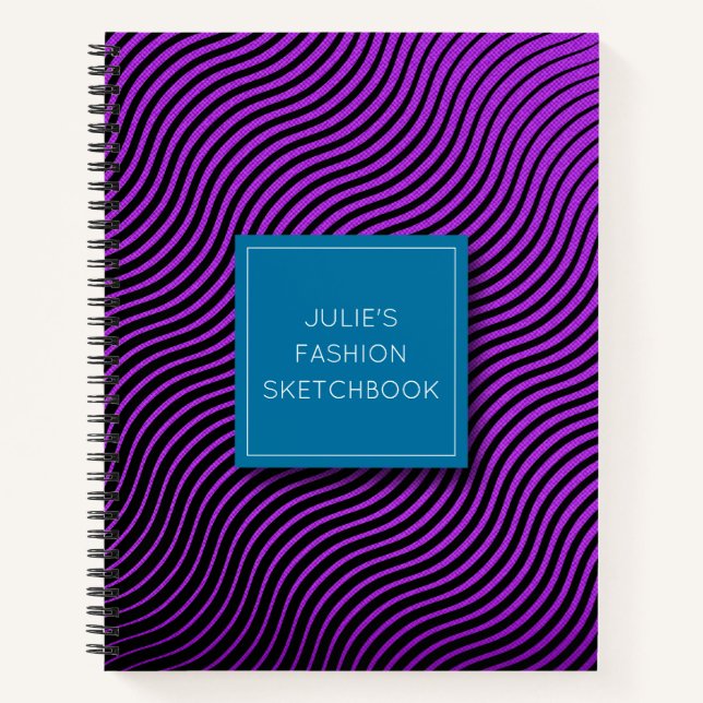 Personalized Optical Waves Notebook (Front)