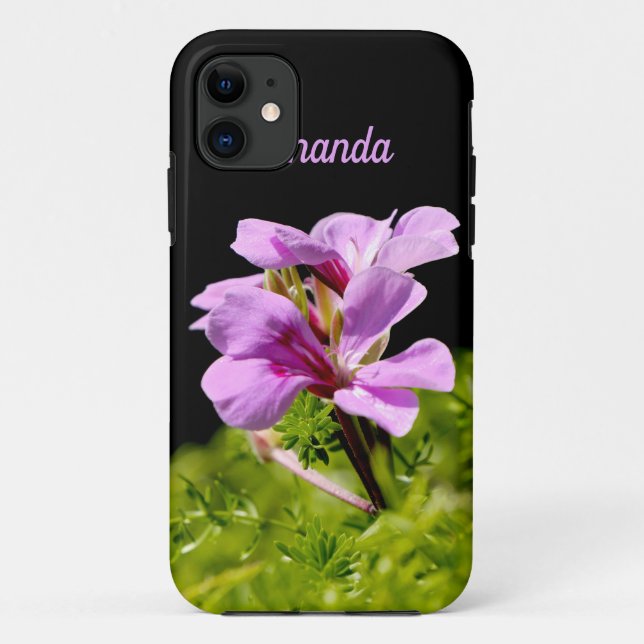 Personalized(Optional) Flower Case-Mate iPhone Case (Back)