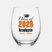 Personalized Orange Class of 2026 Graduation