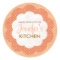 Personalized Orange Floral Dot Canning Stickers
